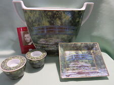 Goebel Monet Seerosenteich  Vase Schale Leuchter