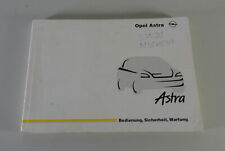 Betriebsanleitung / Handbuch Opel Astra G Stand 01/1998