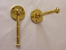 Klapphaken Kleiderlüfter Haken Garderobe edel Messing NEU Design