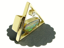 Damen diamant opal anhänger - damen,