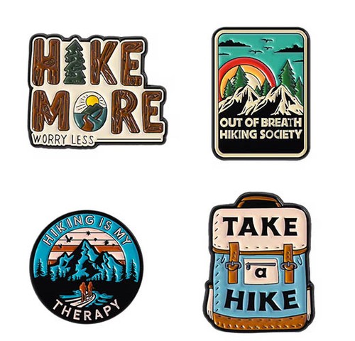 Set pins pin hiking - pin,