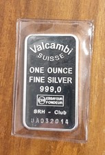 1 oz Silberbarren Valcambi