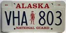 Alaska Nummernschild USA