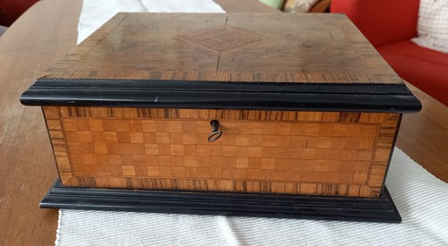 Alte holz schatulle kästchen - holz,