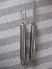 Besteck Pellkartoffelgabel Pellkartoffelmesser Gabel Messer Set Edelstahl