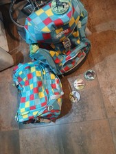 Ergobag mit passender Sporttasche und Klettis.