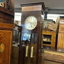 Wiener Jugendstil Standuhr Intarsien Bronze Beschläge Antik Pendeluhr Edelhölzer