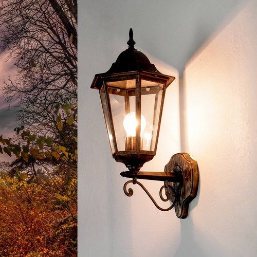 Außenlampe wand kupfer e27 - wand,
