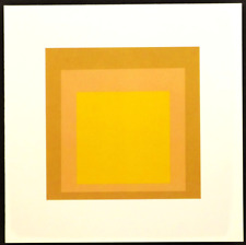JOSEF ALBERS  Farb-Druckgrafik  " Homage to the Square 11 "