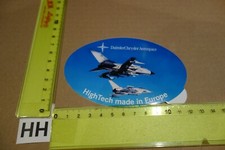 Alter Aufkleber Flugzeug Airline Militär Luft- Raumfahrt Daimler Chrysler Aeros.