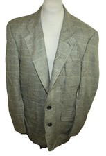 Burberry Herren Sakko Blazer 100% Wolle Gr 52 Made in USA mit Mangel