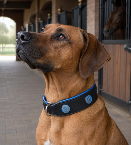 Hundehalsband lui schwarz blau - hundehalsband,