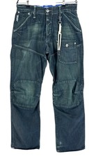 G-Star Raw Herren 3301 Steel 5620 Loose Cargo Jeans W32 L32