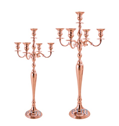 Arm kerzenständer roségold - 5-arm,