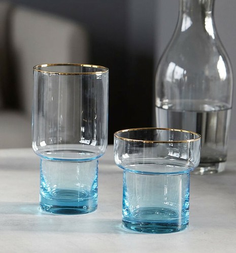 House doctor glas indora blau - glas,