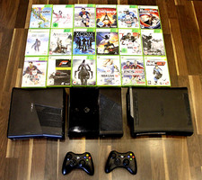 XBox 360 Konsole nach Wahl (Elite, Slim, E) + Controller + 5 Spiele