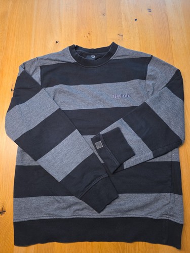 Bench pullover grau schwarz - bench,