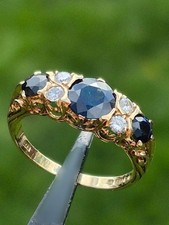 18kt Gold Saphir & Diamant