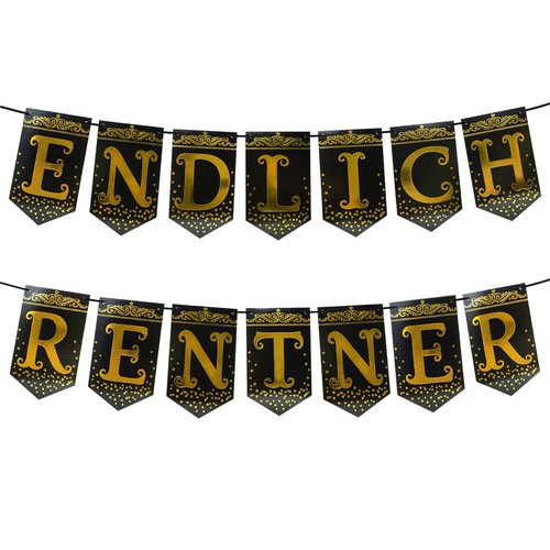 Endlich rentner girlande - endlich,