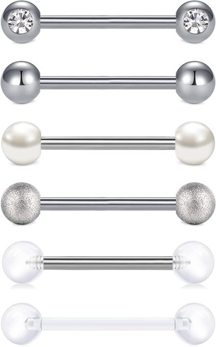 5er zungenpiercing 16mm - 5er,