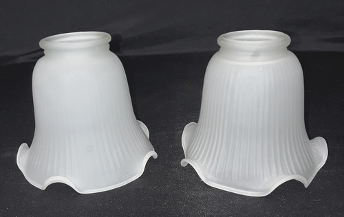 Lampenschirm glas 2er set - glas,