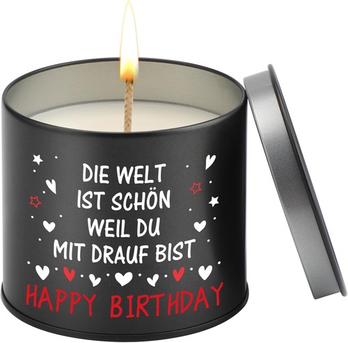 Kerze aus metall 9oz - metall,
