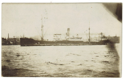 Postkarte frachtschiff - postkarte,