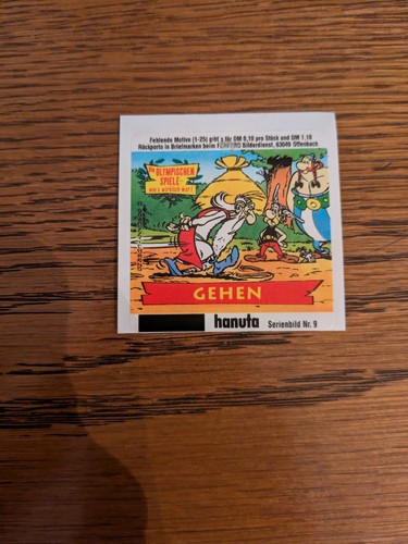 Hanuta sammelbilder asterix - hanuta,