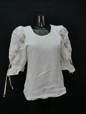 Gr.40 Dirndlbluse mit Rüschen Bluse für Dirndl Country Line Trachtenbluse B8094