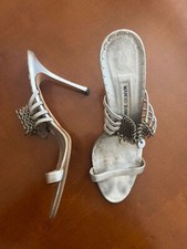 Manolo Blahnik Schuhe Pumps Gr. 41 silber - super cool!