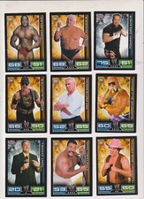 9 verschiedene Karten Topps