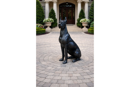 Dogge hund skulptur - dogge,