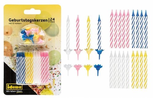 Idena geburtstagskerzen - geburtstagskerzen, 24