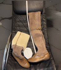 AGL Overknees Stiefel mit Lammfell 39 ,Brauntöne,neu,richtig klasse