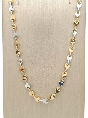 Goldkette in weiss - (750),