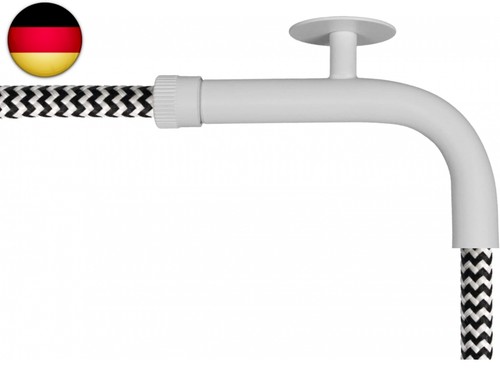 Kabelhalter lampe weiß aus - kabelhalter,