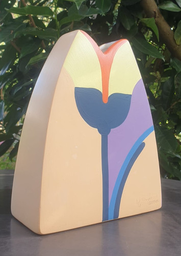 Goebel ergo keramik vase lila - vase,