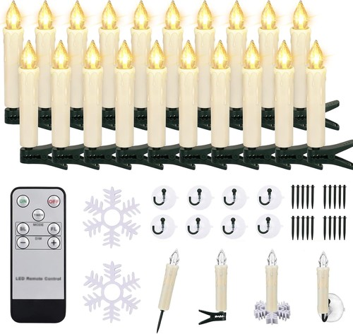 Led weihnachtskerzen 20er - led,