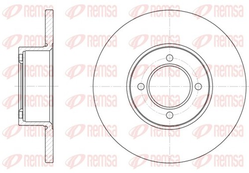 Bremsscheibe remsa 6127 00 - remsa, 6127.00