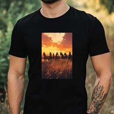 Herren T-Shirt Pferdeherde