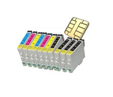 10x Druckerpatronen kompatibel für Epson Stylus S22 SX125 SX130 SX235W SX445W 8