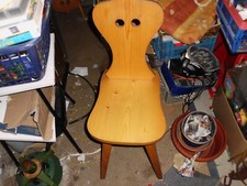 3 massive Bauernstühle,  Brettstuhl