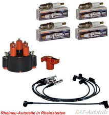 Verteilerkappe+Läuf+4xZündkerze BERU/BOSCH+Zündkabel SET MERCEDES190 W201 124 