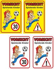 Schild Achtung Spielende