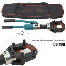 Hydraulische Kabelschere Schneider Kabelwerkzeug Kupfer Trennschere 70kNΦ50mm DE