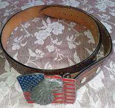 Western Herren Gürtel SISKIYOU BUCKLE CO. Leder, braun 115 cm, FIRE DEPT.