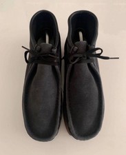 Clarks Wallabee Kreppsohle US 10,5 Black Suede Model 35409