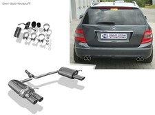 Fox Duplex Sportauspuff Mercedes C-Klasse W204 S204 4-Zylinder Limo u. T-Mod.