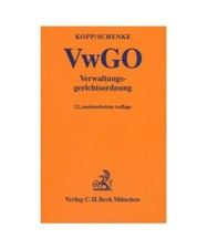 Verwaltungsgerichtsordnung [ VwGO]., Kopp, Ferdinand O /Schenke, Wolf R
