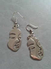 1 Paar Ohrringe Silberfarben